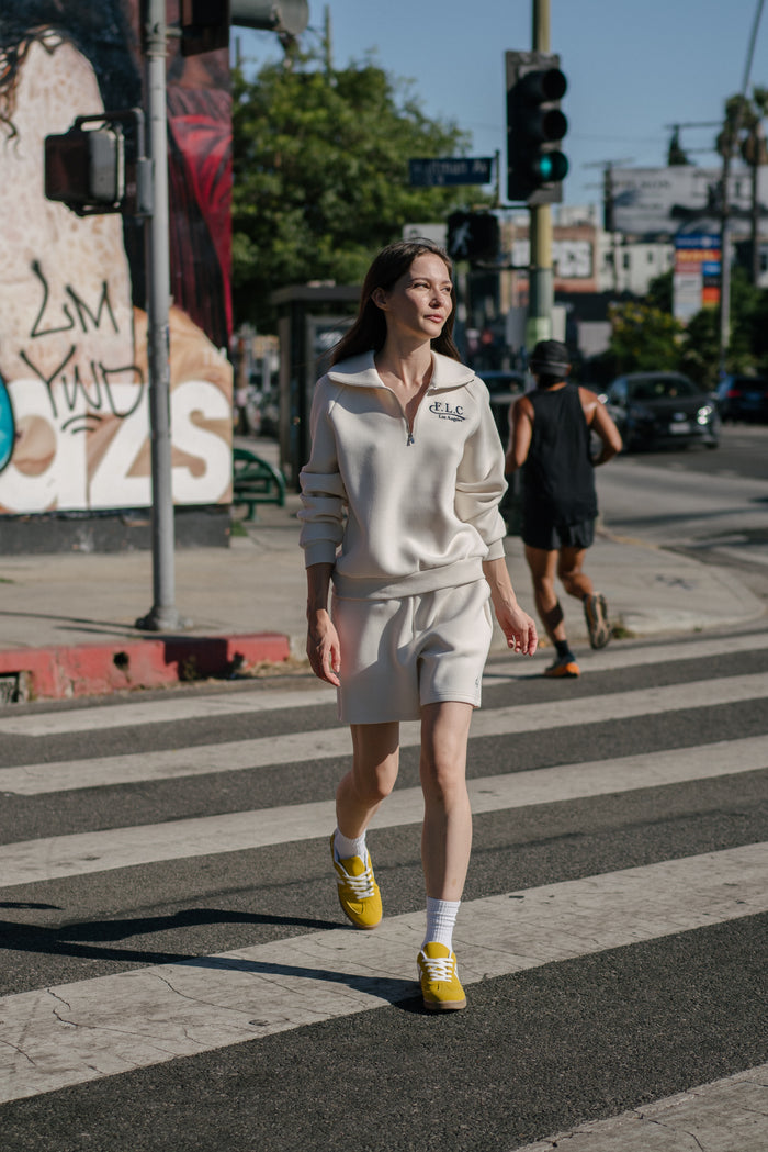 [FLC] FLC ESSENTIAL GYM SHORTS (Ivory)