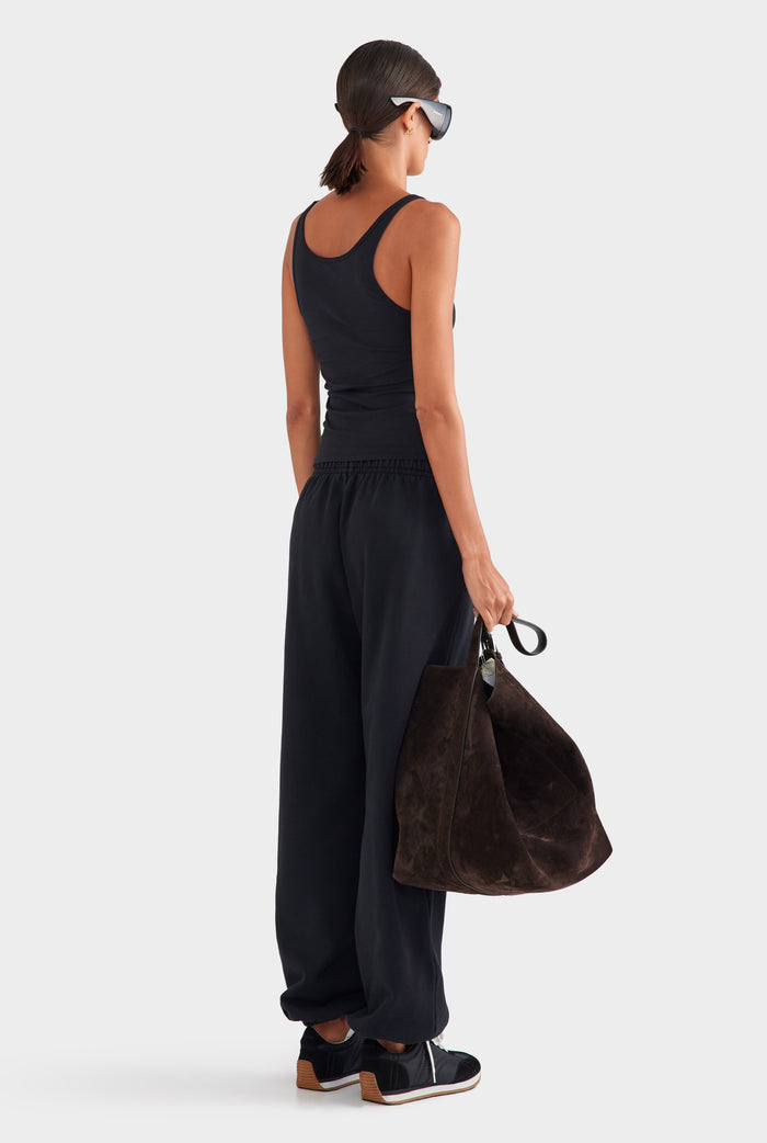Fleece Track Pant - Black
