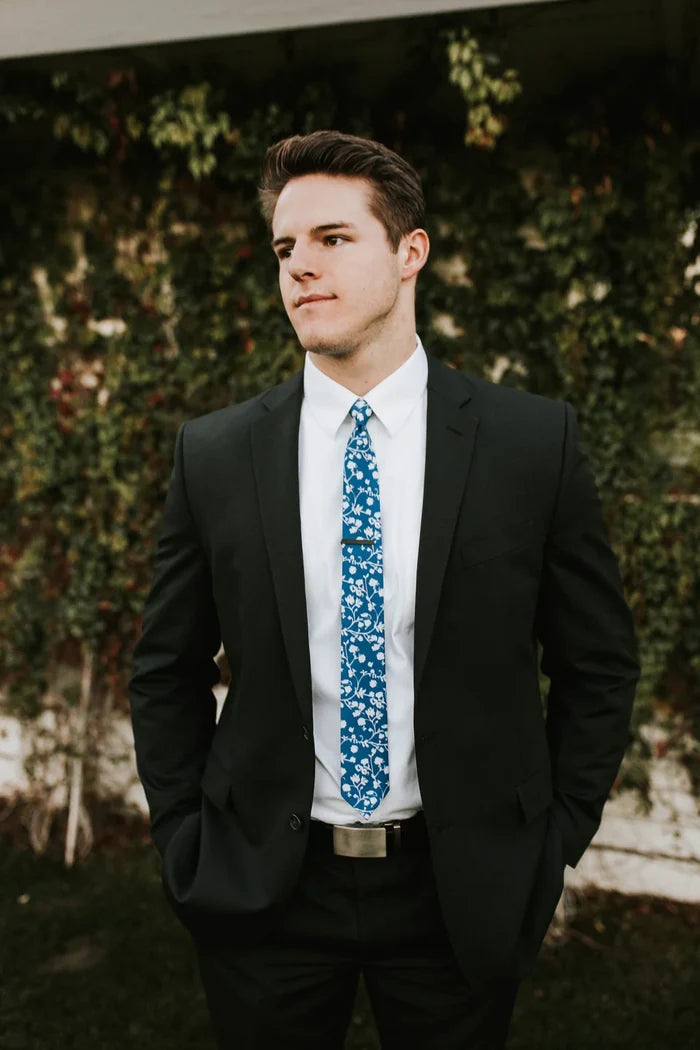 Floral Crater Skinny Tie