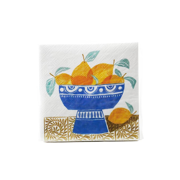 Fruit in Bowl Cocktail Napkins - The New York Public Library Shop