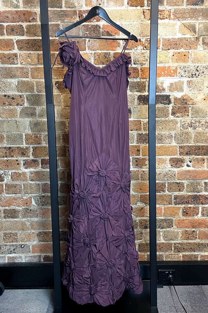 George Gross Mulberry Taffeta Gown image 1