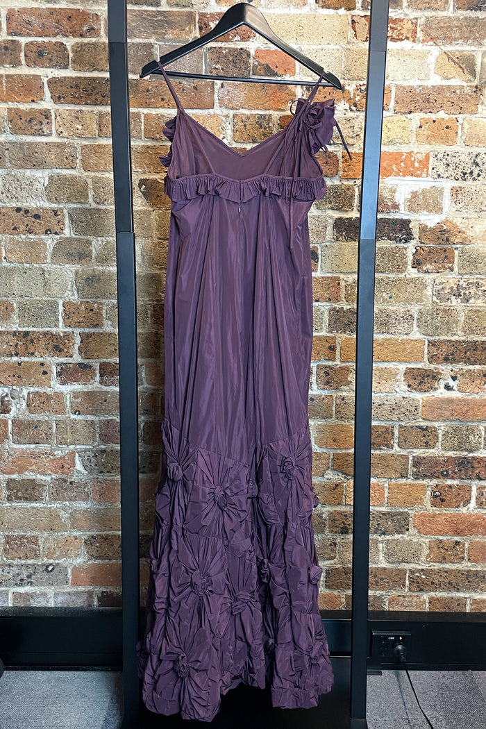 George Gross Mulberry Taffeta Gown image 2