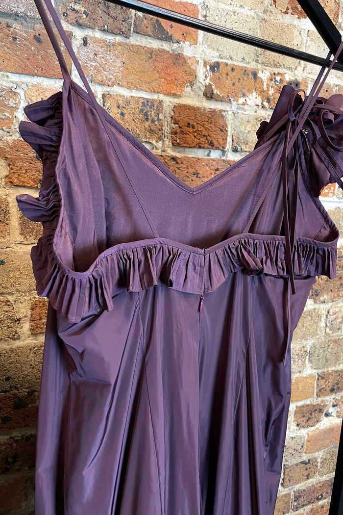 George Gross Mulberry Taffeta Gown image 4