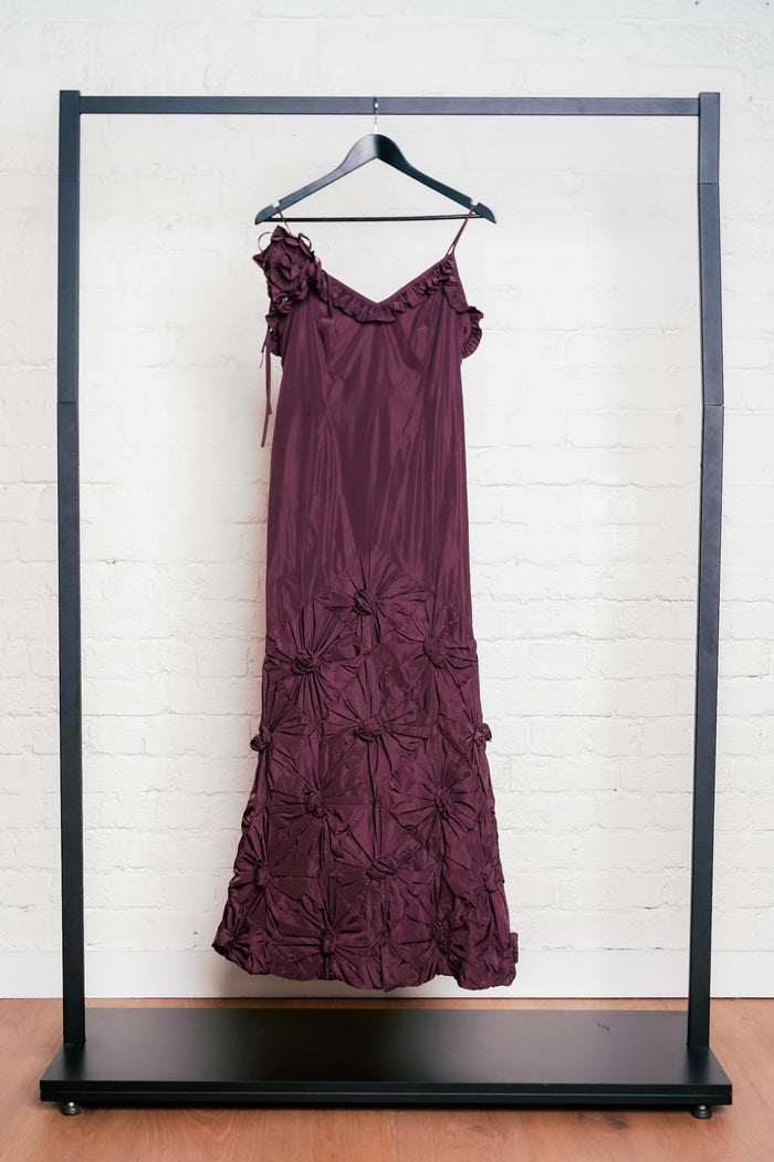 George Gross Mulberry Taffeta Gown image 5
