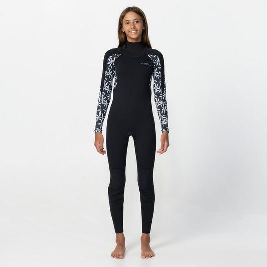 Girl's Bahia 3/2mm Steamer Back Zip - Pop Trop