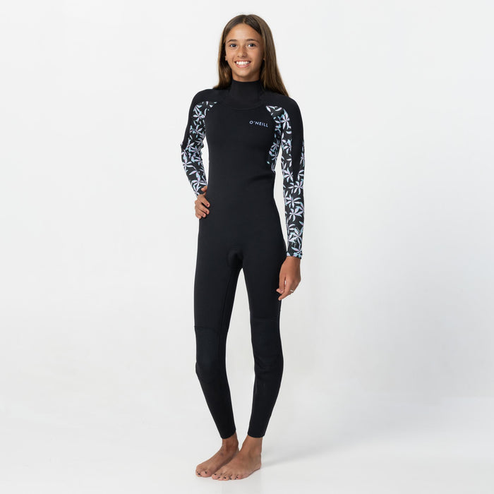 Girl's Bahia 3/2mm Steamer Back Zip - Pop Trop