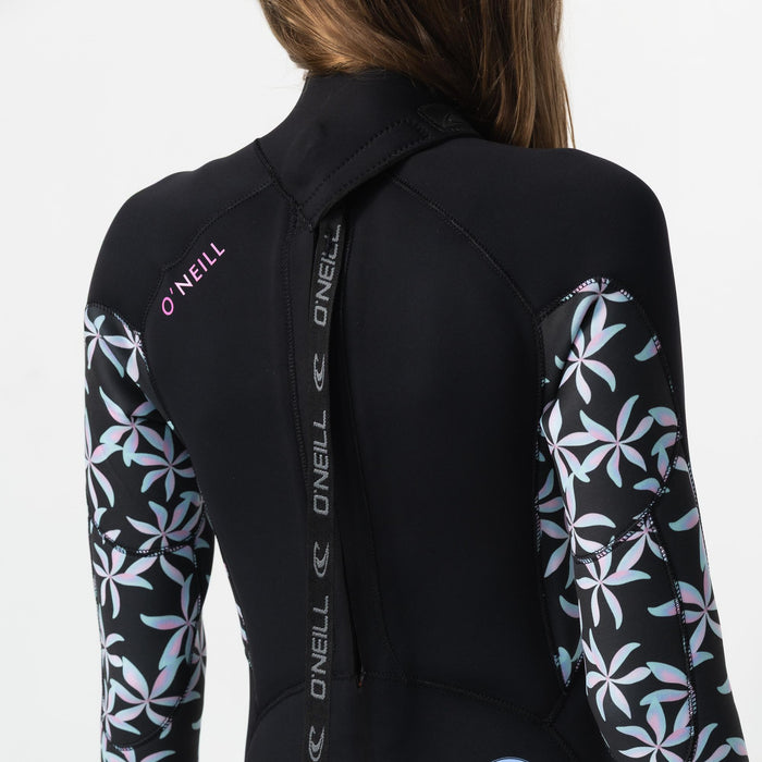 Girl's Bahia 3/2mm Steamer Back Zip - Pop Trop