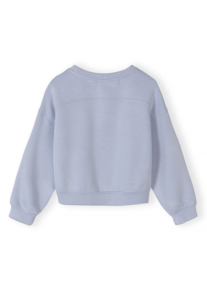 Embroidered Sweatshirt, London Tower, Blue - 3