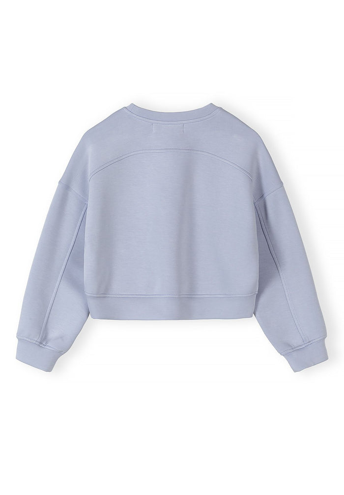 Sweatshirt & Shorts Set, Lavender, Cropped - 4