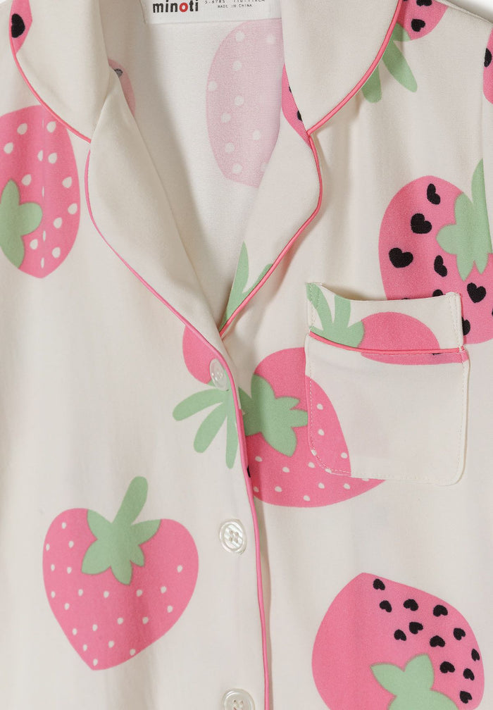 Pyjama Sets 2-Pack, Strawberry Print, Pink Cream - 5