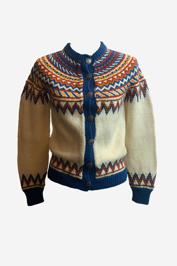 GJÆRUM, LARVIK Handmade 100% Pure Wool Cardigan image 0