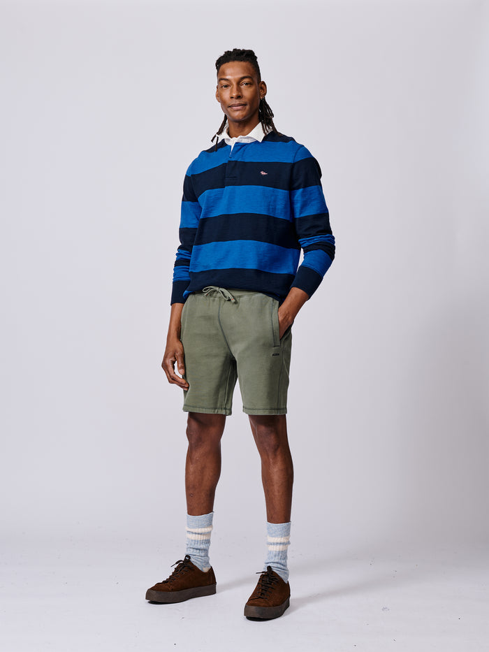 Aubin Khaki Glebe Sweat Short | Sweat Shorts