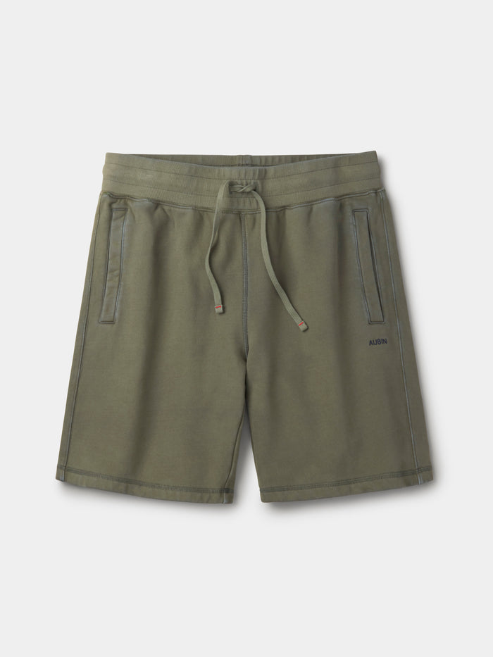 Aubin Khaki Glebe Sweat Short | Sweat Shorts