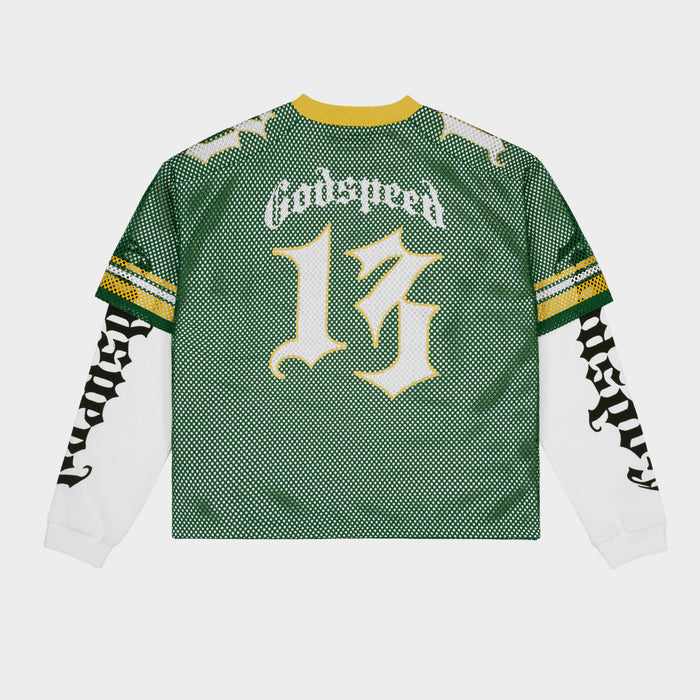 Godspeed - TD Layered Jersey - Green/Yellow/White - Clique Apparel