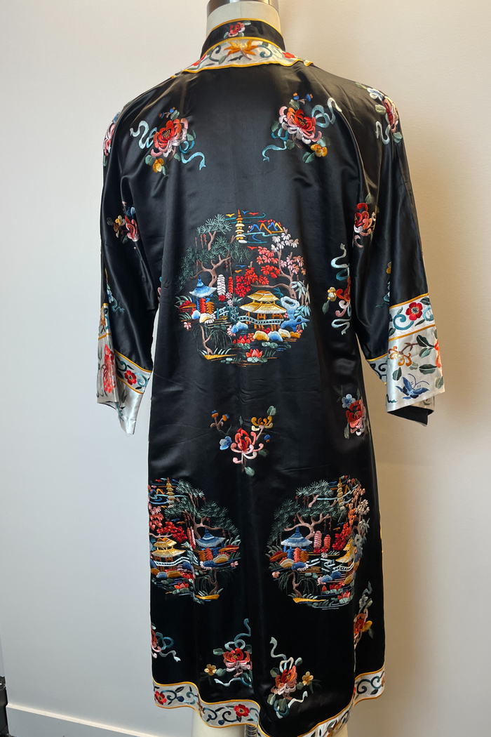 Golden Bee Black Embroidered Coat image 4
