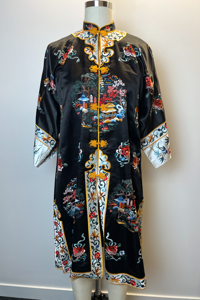 Golden Bee Black Embroidered Coat image 5