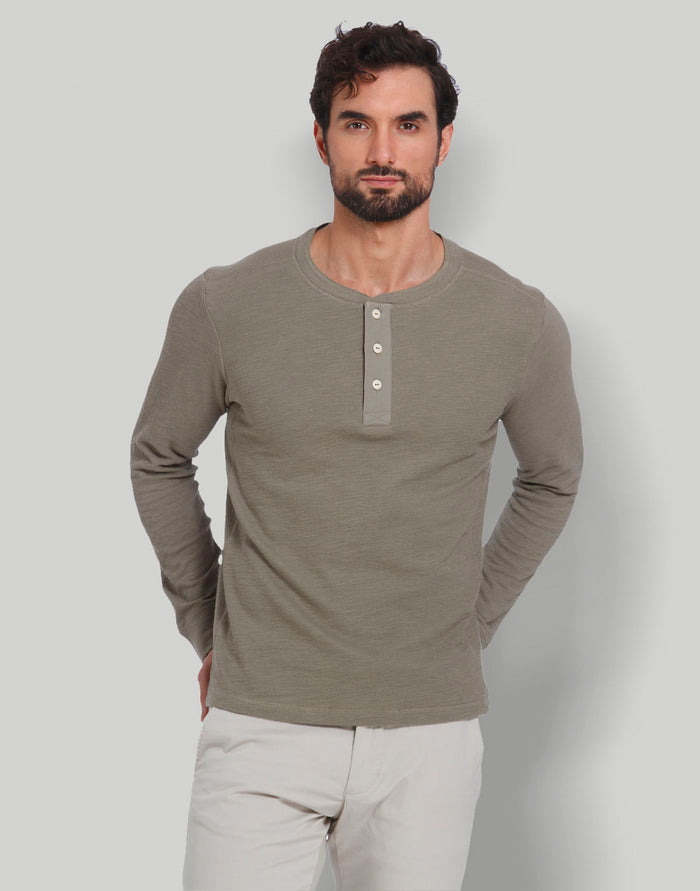 Green Henley T-Shirt