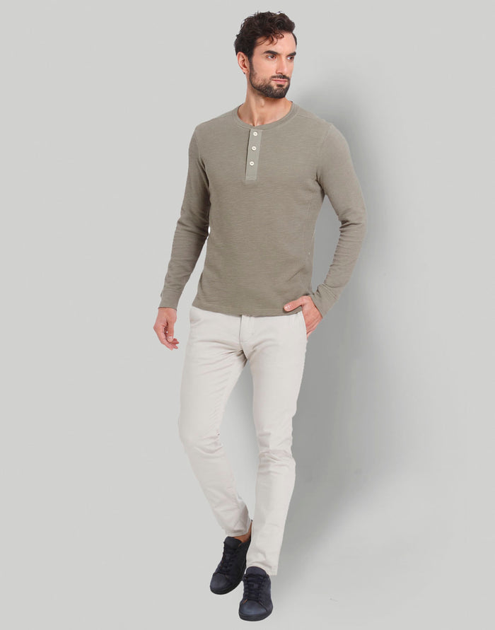 Green Henley T-Shirt