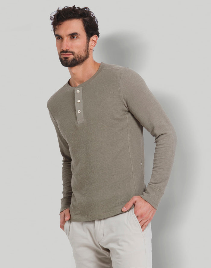 Green Henley T-Shirt