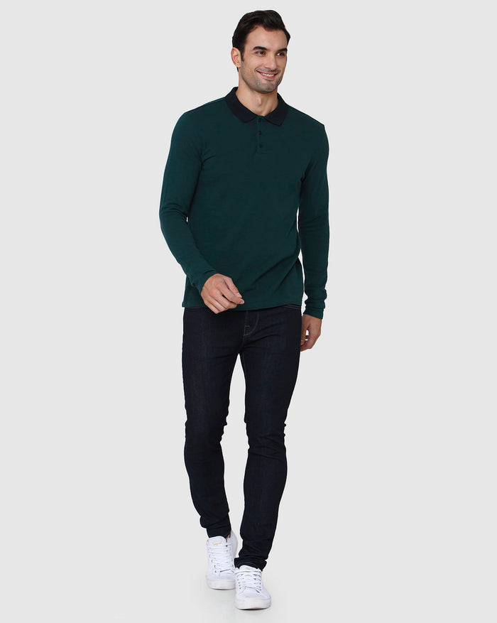 Green Polo Neck T-Shirt