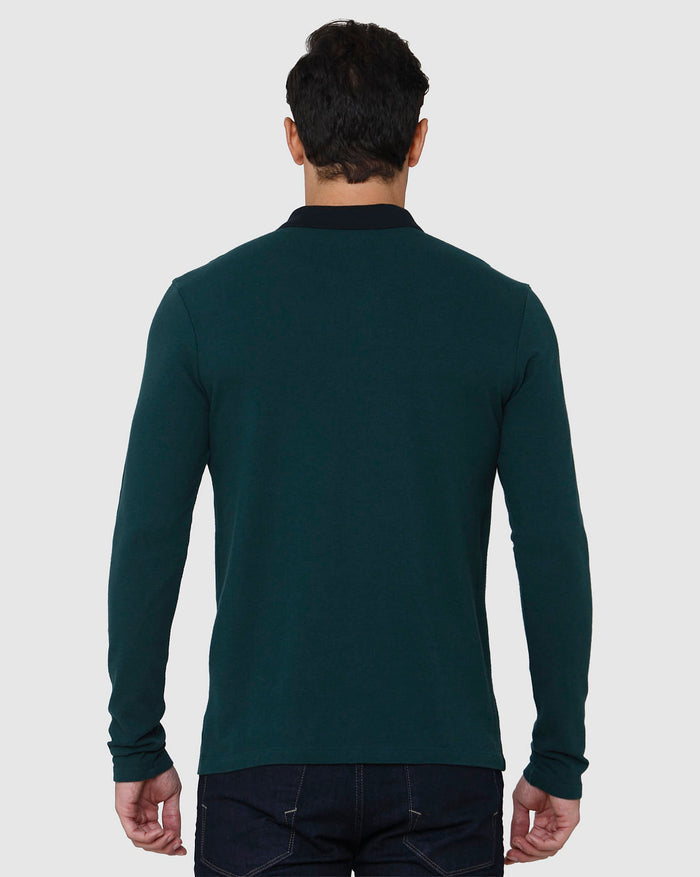 Green Polo Neck T-Shirt