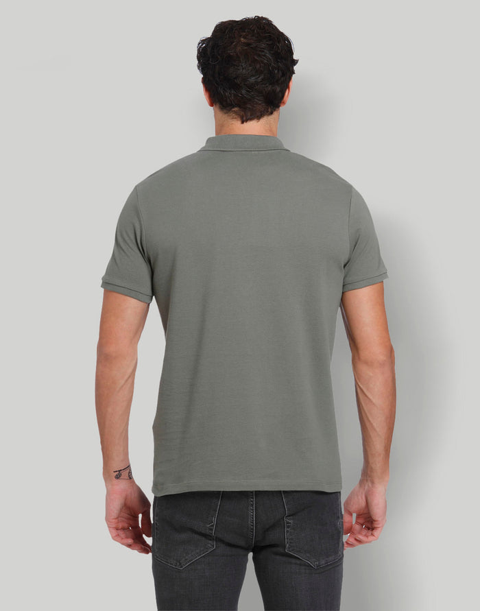 Green Polo Neck T-Shirt