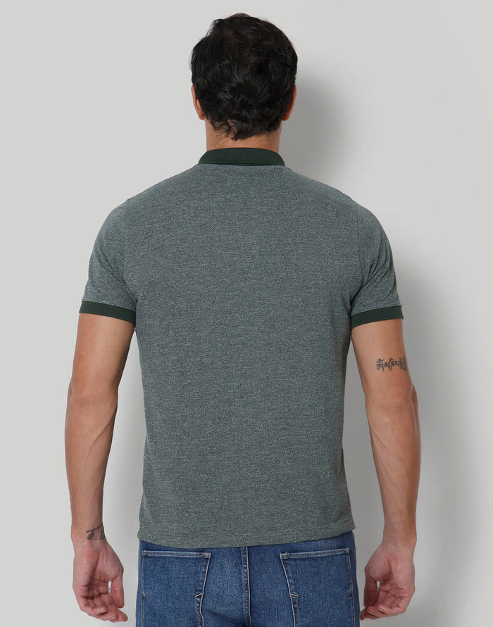 Green Polo Neck T-Shirt