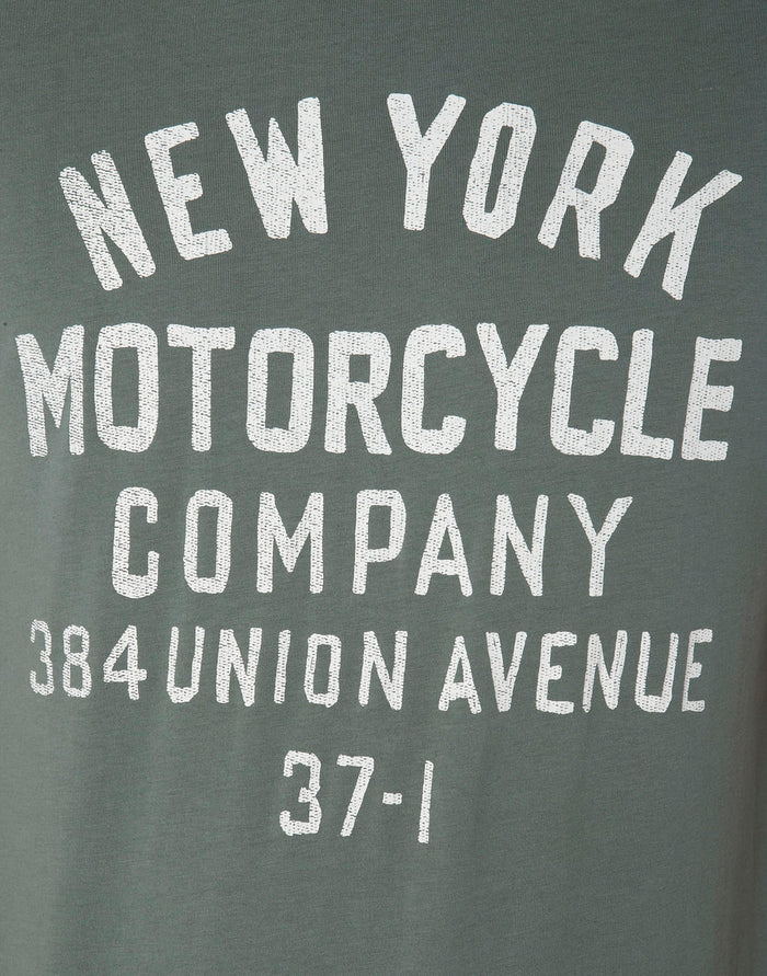 Green Printed Crew Neck T-Shirt