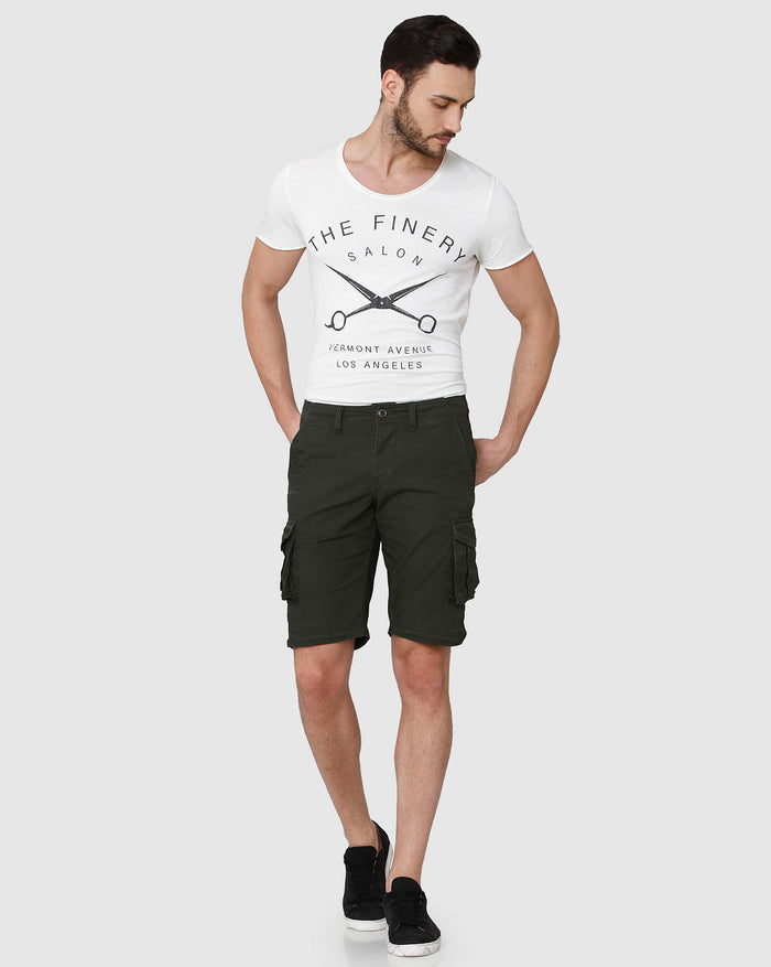 Grey Cargo Shorts