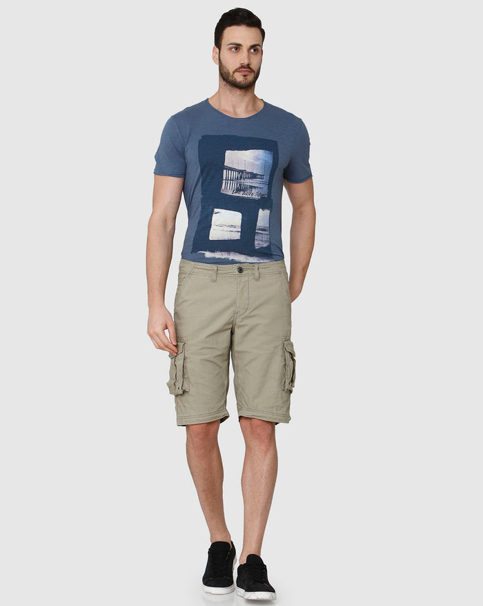 Grey Cargo Shorts