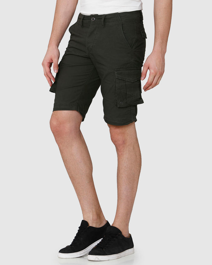 Grey Cargo Shorts