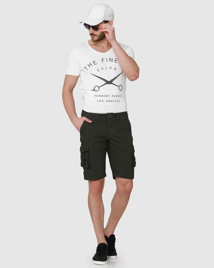 Grey Cargo Shorts