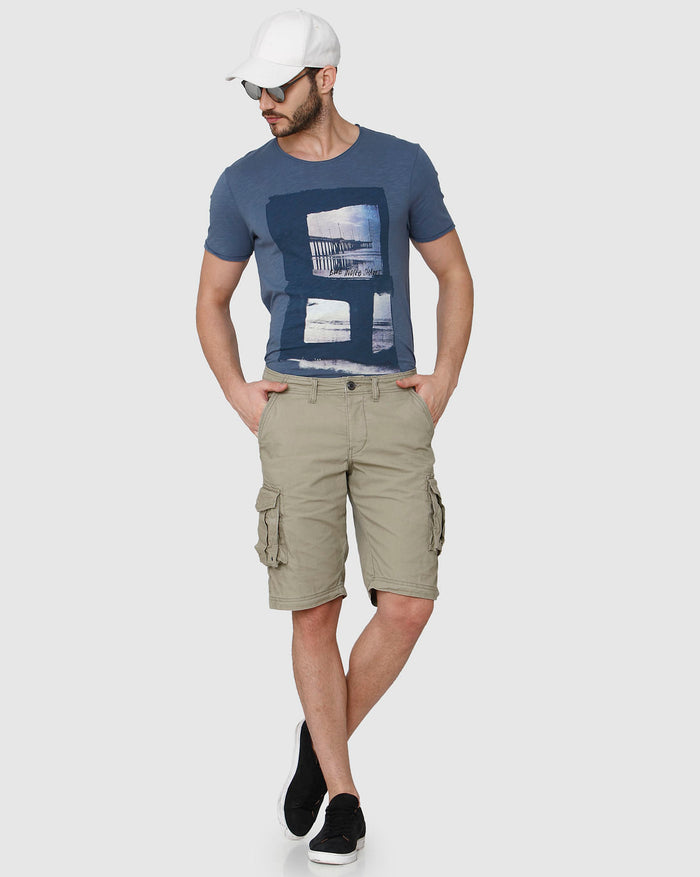 Grey Cargo Shorts