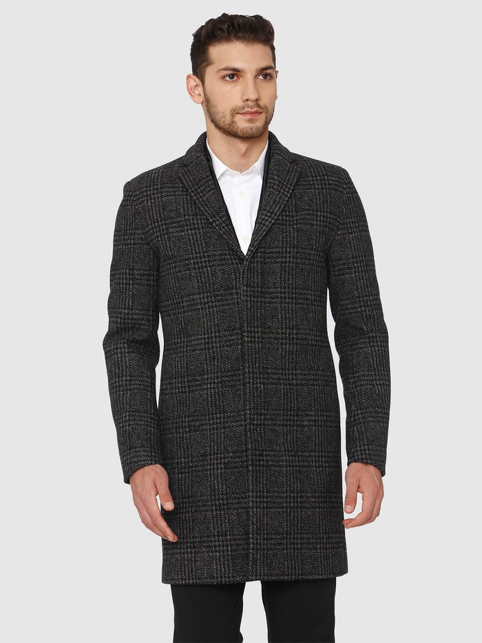 Grey Check Coat