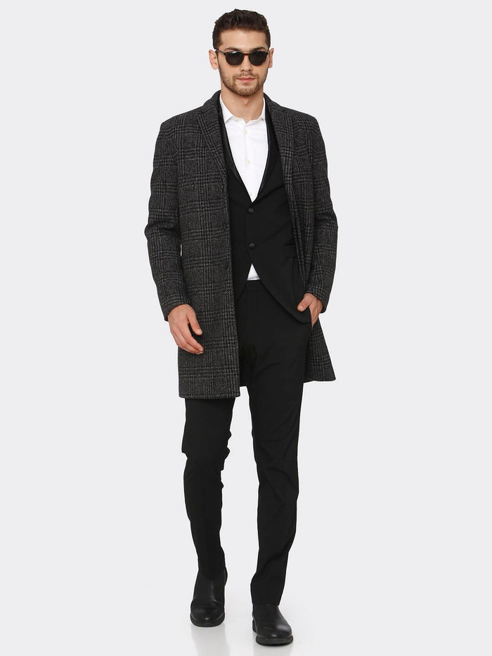 Grey Check Coat
