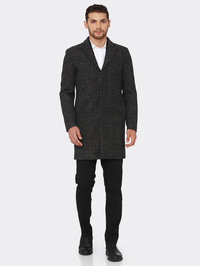 Grey Check Coat