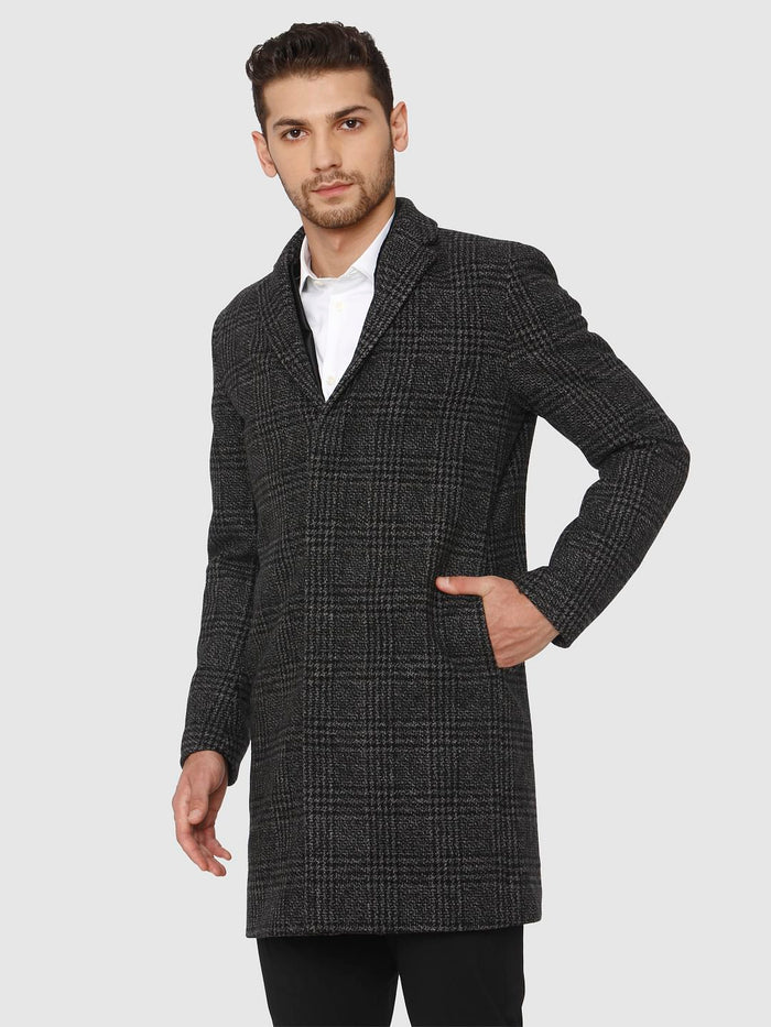 Grey Check Coat