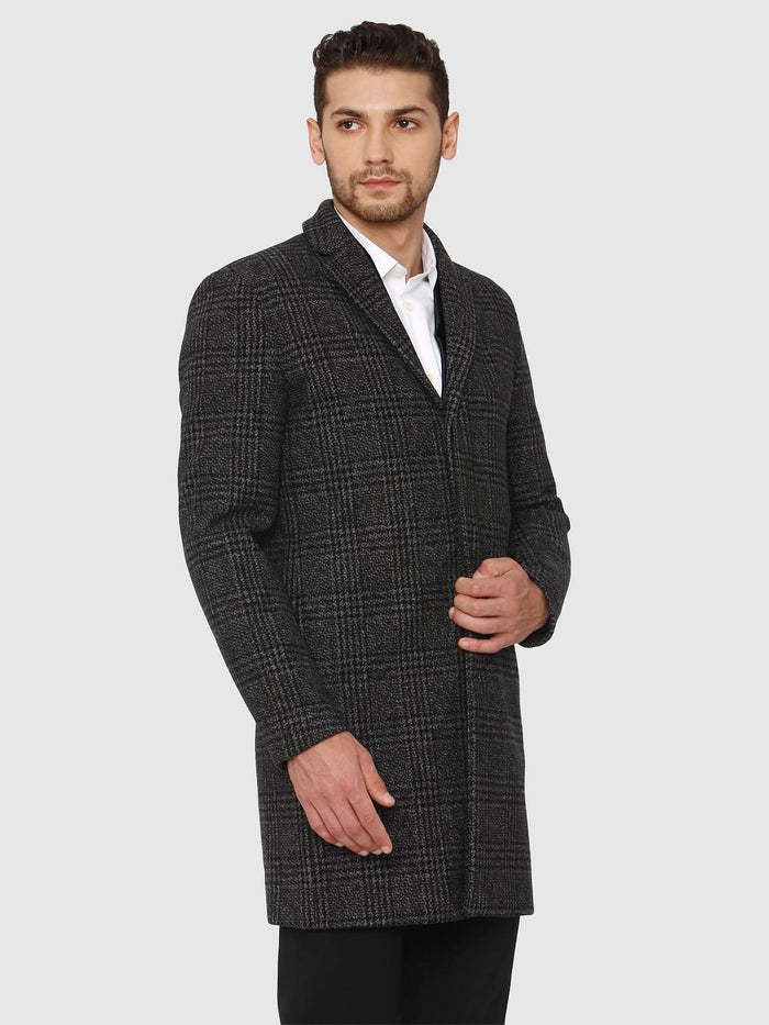 Grey Check Coat