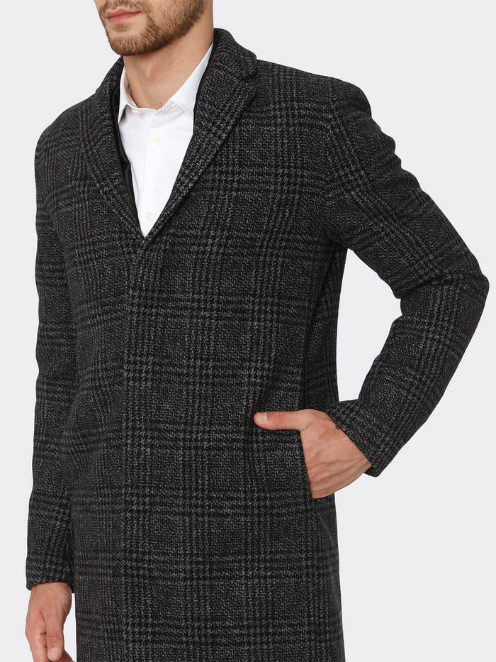Grey Check Coat