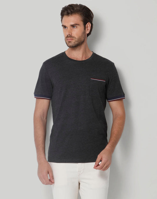Grey Crew Neck T-Shirt