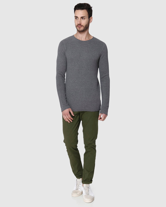Grey Crew Neck T-Shirt