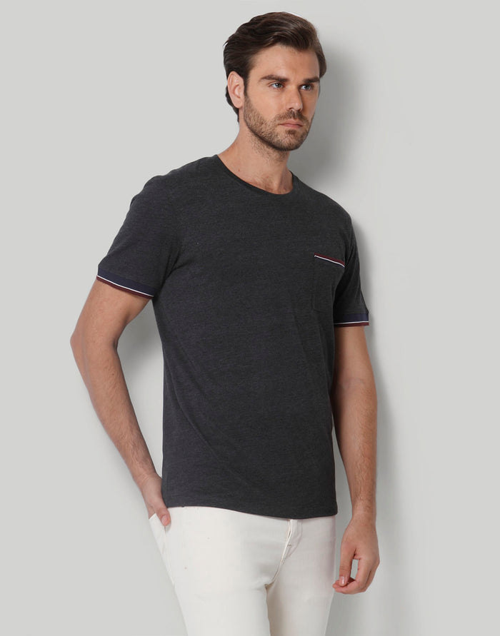 Grey Crew Neck T-Shirt