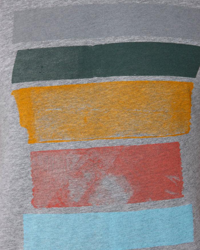 Grey Printed Crew Neck T-Shirt