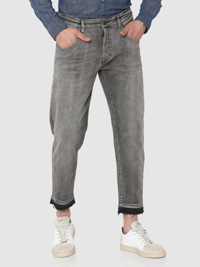 Grey Regular Fit Jeans