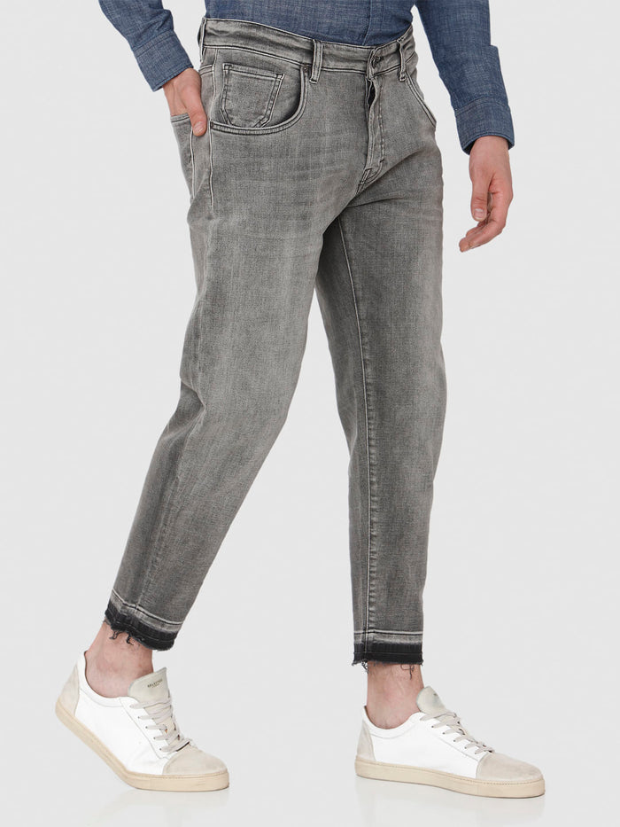 Grey Regular Fit Jeans
