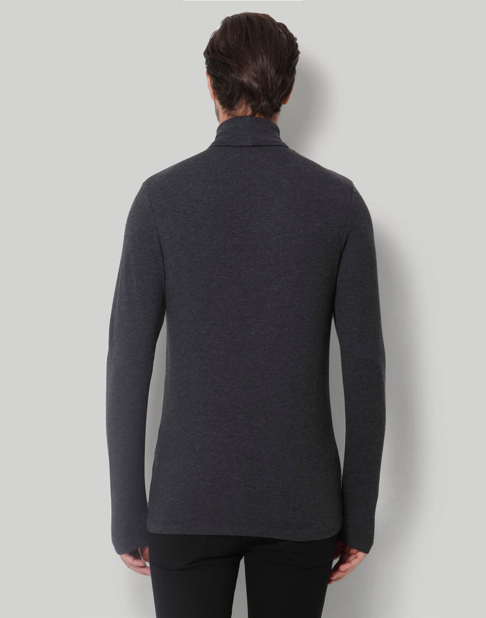 Grey Turtle Neck T-Shirt