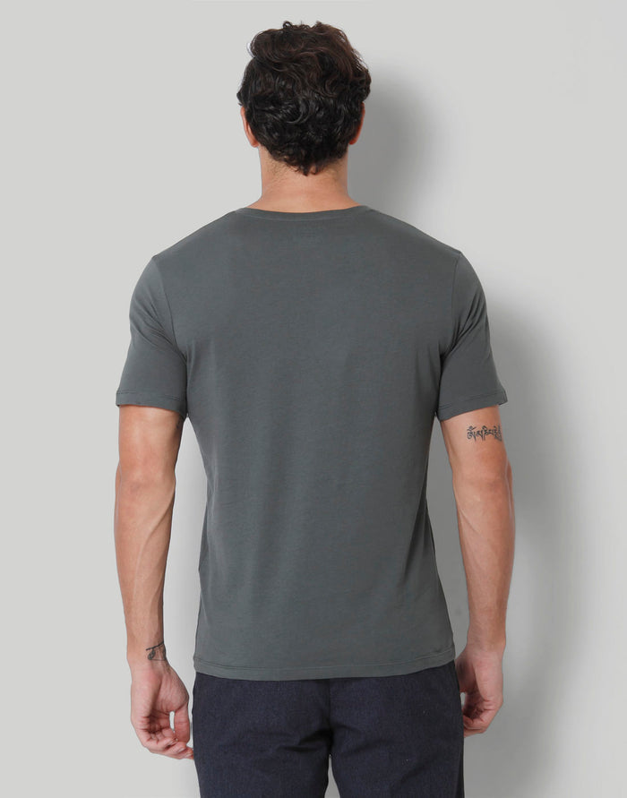 Grey V-Neck T-Shirt