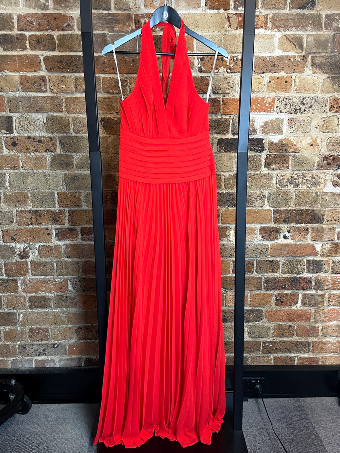 Halston Cherry Halter Neck Gown image 2