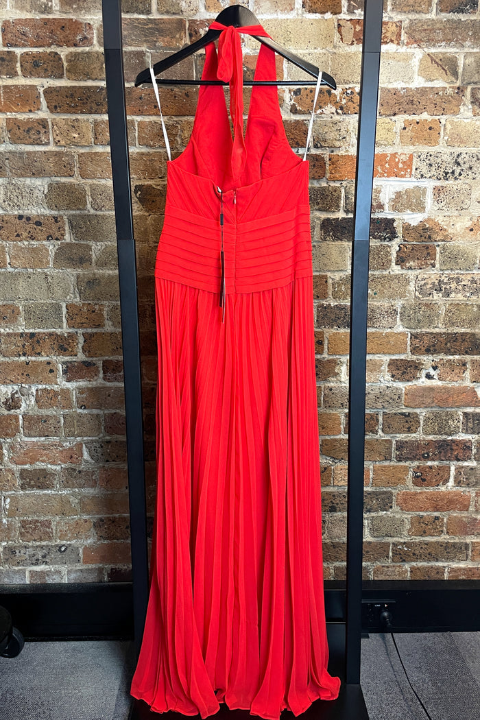 Halston Cherry Halter Neck Gown image 3