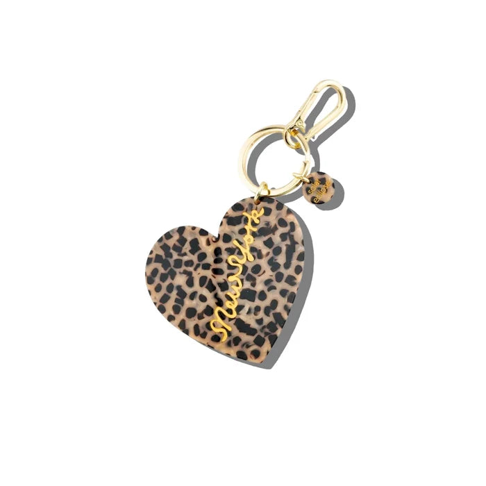 Hand-painted New York Heart Bag Charm + Keychain - The New York Public Library Shop